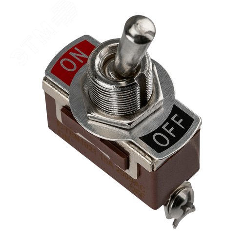Изображение товара Тумблер 250В 15А (2c) вкл-выкл однополюсный (KN-101) (шт)