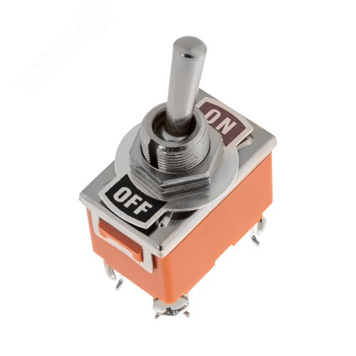 Изображение товара Тумблер 250В 15А (4c) вкл-выкл двухполюсный (KN-201) (шт)