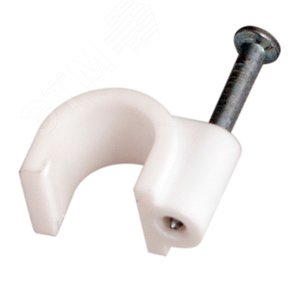 Изображение товара Скоба 8 мм круглая пластиковая (50 шт) (упак)