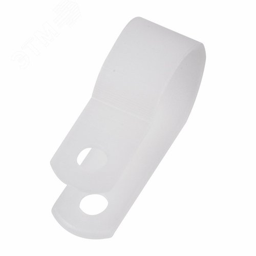 Изображение товара Скоба кабельная белая под винт 16мм упаковка (50 шт/уп) (упак)