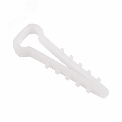 Изображение товара Дюбель-хомут 6-12 мм, прямоугольный, белый, 100 шт (упак)