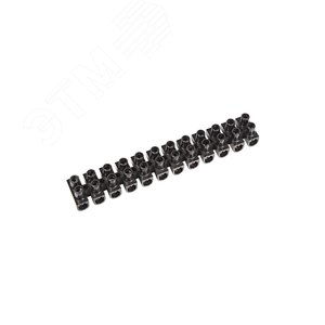 Изображение товара Колодка клеммная винтовая KВ-6 (2,5-6 кв мм), ток 6 A, РР черный (ЗВИ), REXANT (шт)