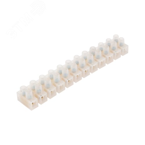 Изображение товара Колодка клеммная винтовая KВ-12 (4-12 кв мм), ток 16 A, полиэтилен белый (ЗВИ), REXANT (шт)