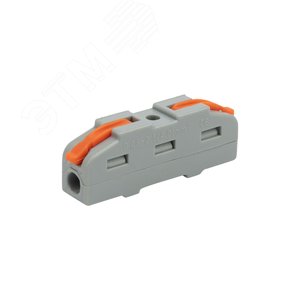 Изображение товара Клемма СМК 222-421 проходная 1 полюс (0,08-4 кв мм), серая 50шт, REXANT (шт)