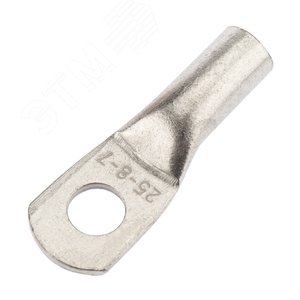 Изображение товара Наконечник медный луженый ТМЛ 25–8–7 (25кв мм - 8мм) ГОСТ 7386-80, 10шт, REXANT (шт)