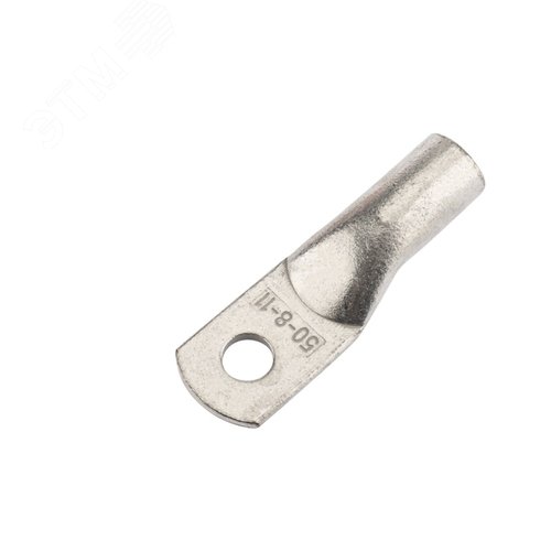 Изображение товара Наконечник медный луженый ТМЛ 50–8–11 (50кв мм - 8мм) ГОСТ 7386-80 5шт, REXANT (шт)