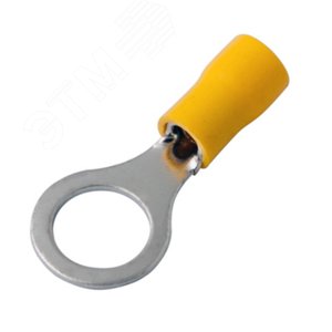 Наконечник кольцевой изолир  10.5 мм 4-6 кв мм (НКи 6.0-10 НКи5,5-10) желтый, REXANT