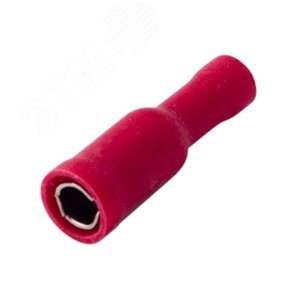 Разъем штекерный изолир гнездо 4 мм 0.5-1.5 кв мм (РШи-м 1.5-4 РШИм 1,25-5-4) красный, REXANT