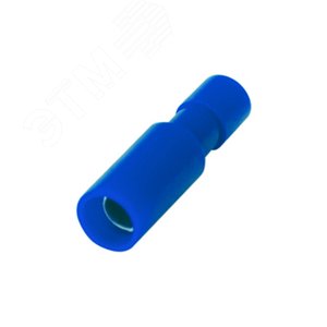 Разъем штекерный полностью изолир гнездо 4 мм 1.5-2.5 кв мм (РШПи-м 2.5-4 РшИмп 2-5-4) синий, REXANT