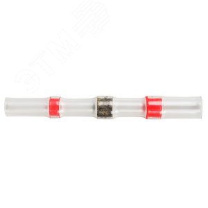 Соединитель термоусаживаемый под пайку L-40 мм 0.5-1.5 кв мм (ПК-т 1.5) красный, REXANT 08-0752 REXANT