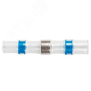 Соединитель термоусаживаемый под пайку L-40 мм 1.5-2.5 кв мм (ПК-т 2.5) синий, REXANT