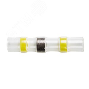 Соединитель термоусаживаемый под пайку L-40 мм 4.0-6.0 кв мм (ПК-т 6.0) желтый, REXANT