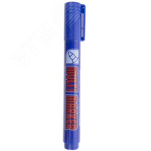 Маркер Crown «Multi Marker» 3 мм, синий, REXANT
