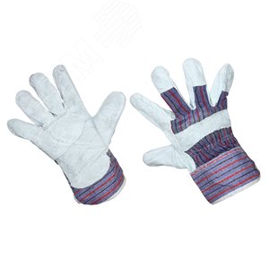 Изображение товара Перчатки спилковые х/б, REXANT (пар)