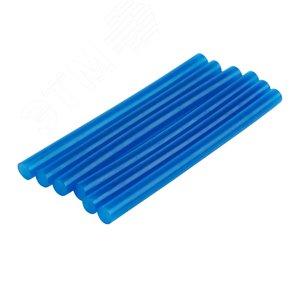 Стержни клеевые диаметр 7 мм, 100 мм, синие (упак - 6 шт.), REXANT