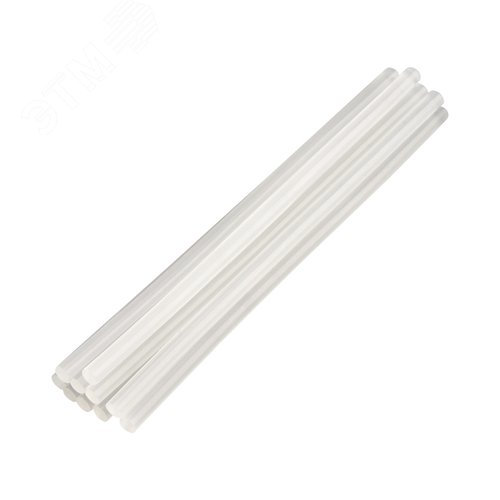 Изображение товара Стержни клеевые диаметр 7 мм, 200 мм, прозрачные (упак - 10 шт.) (упак)