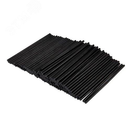 Изображение товара Стержни клеевые диаметр 7 мм, 200 мм, черные, 1 кг (пакет) (кг)