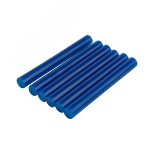 Стержни клеевые диаметр 11 мм, 100 мм, синие (упак - 6 шт.), REXANT