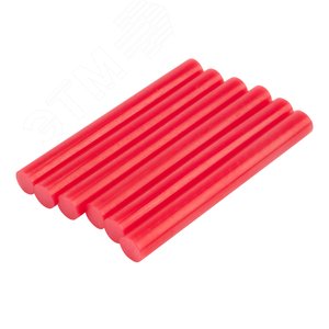 Изображение товара Стержни клеевые диаметр 11 мм, 100 мм, красные (упак - 6 шт.) (упак)