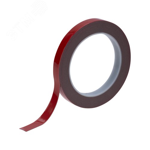 Изображение товара Двухсторонний скотч, серый, на HBA акриловой основе, 12 мм, ролик 5 м (шт)