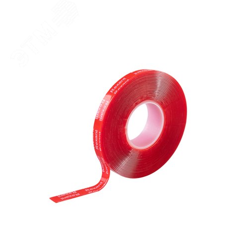 Изображение товара Лента клейкая двухсторонняя прозрачная, на VHB акриловой основе, 10 мм х 5 м (шт)