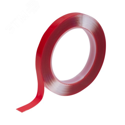 Изображение товара Двухсторонний скотч, прозрачный, на акриловой основе, 12 мм, ролик 5 м (шт)