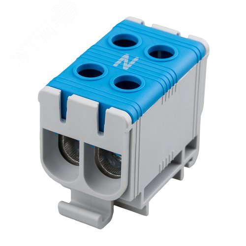 Изображение товара Клемма вводная силовая КВС 6-50мм2 2-рядная синяя распределительная (шт)