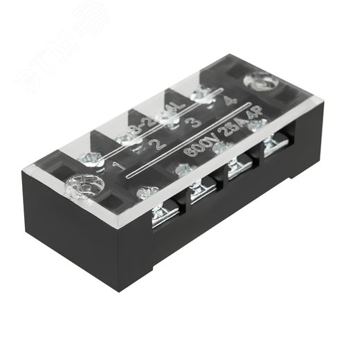 Изображение товара Блок зажимов клеммный БЗН ТВ-2504 2,5 мм2 25A 4 пары (шт)