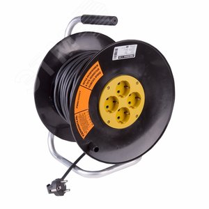 Изображение товара Удлинитель силовой на катушке 4 гнезда с/з 40 м 3х1,5 мм OPTIMA PROCONNECT (шт)