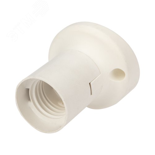 Изображение товара Патрон пластиковый настенный Е27 наклонный белый (шт)