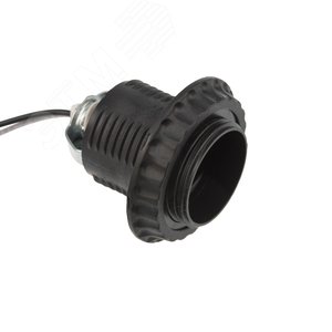 Изображение товара Патрон E27 с проводом 20 см черный (шт)