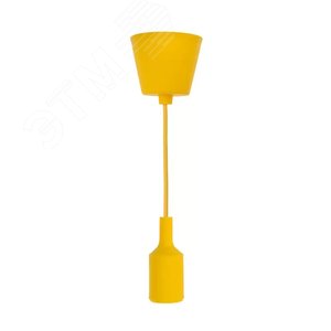 Изображение товара Патрон E27 силиконовый со шнуром 1 м желтый (шт)