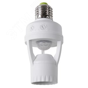 Изображение товара Датчик движения в патрон E27 ДДП01 360град 60Вт 3-2000Лк 6м 10-300сек (шт)