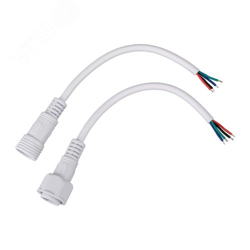 Изображение товара Соединительный кабель (4pin) герметичный (IP67) 4х0.75кв мм белый (шт)