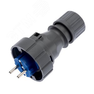 Изображение товара Вилка прямая влагозащищенная 2P+РE, 16А, IP68 REXANT (шт)