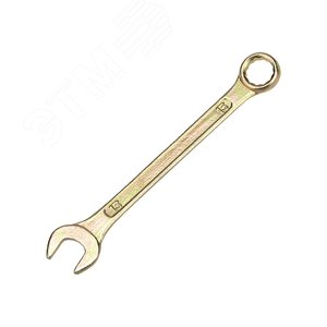 Ключ комбинированный 13 мм, желтый цинк, REXANT