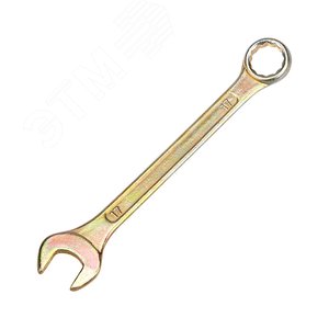 Ключ комбинированный 17 мм, желтый цинк, REXANT