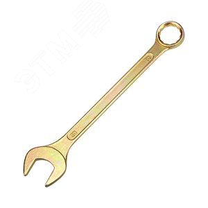 Ключ комбинированный 30 мм, желтый цинк, REXANT