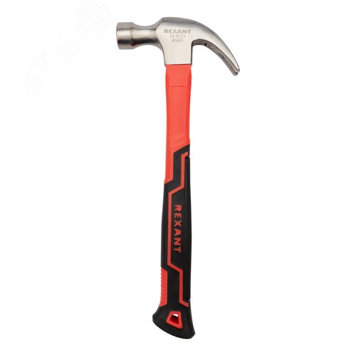 Изображение товара Молоток-гвоздодер с фибергласовой рукояткой 450 г (шт)