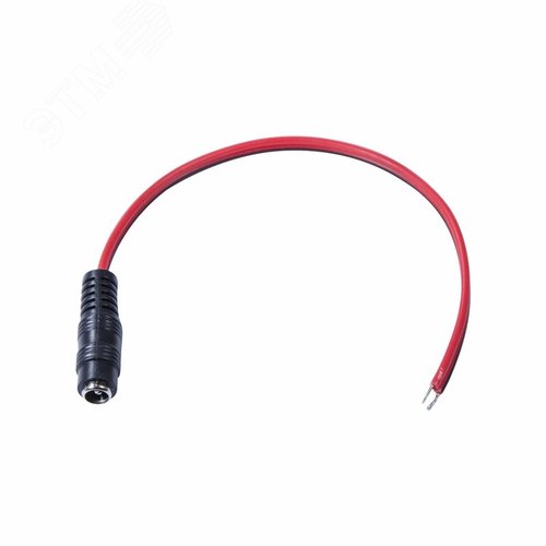 Изображение товара Разъем питания гнездо 2.1х5.5 с проводом 20см, (шт)
