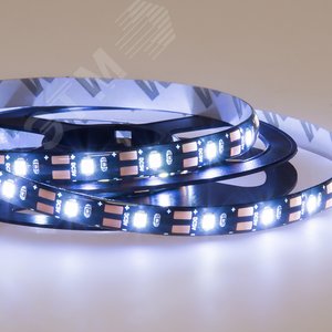Лента LED с USB коннектором 5 В, 8 мм, IP65, SMD 2835, 60 LED/m, цвет свечения белый (6500 K) 141-385 REXANT