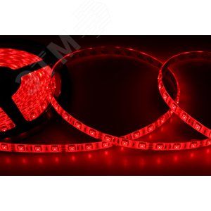 Лента LED силикон, 10 мм, IP65, SMD 5050, 60 LED/m, 12 V, цвет свечения красный