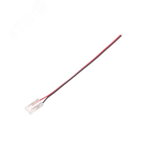 Изображение товара Коннектор питания с проводами для одноцветной светодиодной ленты COB 8мм (шт)