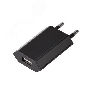 Устройство сетевое зарядное для iPhone, iPad USB, 5V, 1 A, черное,