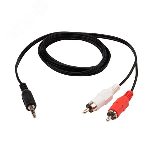 Изображение товара Аудио кабель 3.5 мм - 2 RCA, 1.2 м, СМАРТКИП (шт)