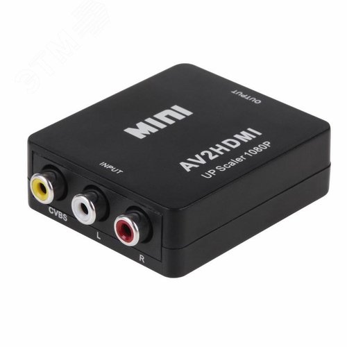 Изображение товара Конвертер 3 RCA на HDMI, пластик, черный,, (шт)