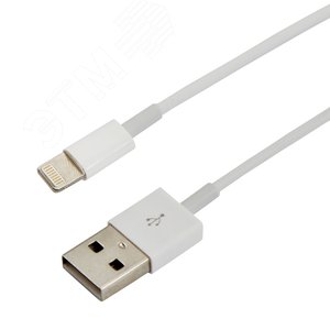 Кабель USB-Lightning для iPhone original copy 1:1, PVC, white, 1m, 18-0001,
