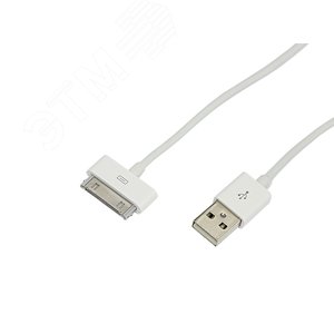 Кабель USB для iPhone 4, 4S 30 pin Кабель 1 м белый, 18-1123,