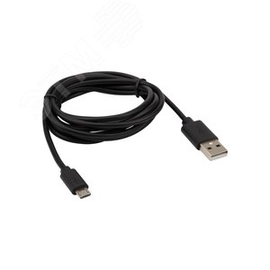 Кабель USB-micro USB, PVC, black, 1,8m, 18-1164-2,