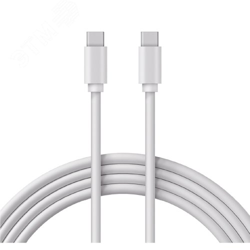 Изображение товара Кабель Type-C - Type-C PD 100W, 1m, PVC, white, 18-1832, (шт)